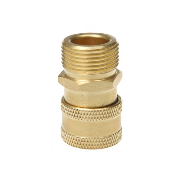 

high pressure washer car washer brass connector adapter m22 male 1/4" female quick connection adapter