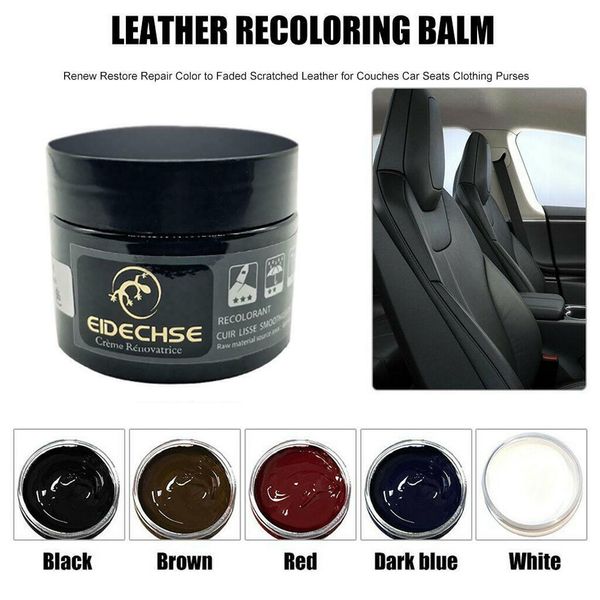 

leather repair dye color restorer for car seat sofa holes paste wax oil cream
