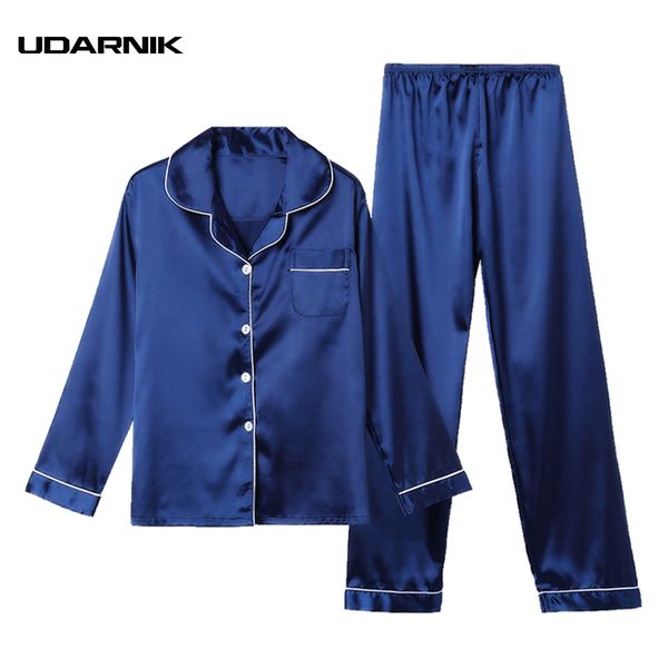 

мужчины синяя атласная пижама комплекты полнометражное ночное белье халат lounge wear silky pijama главная одежда 908-068, Black;brown