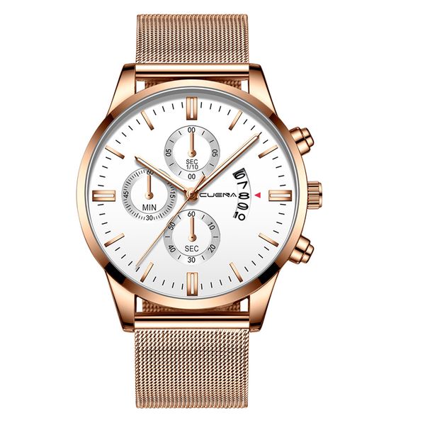 

men's business steel belt watch design stainless steel analog alloy quartz wrist watch successful man luxury watches#bl5, Slivery;brown