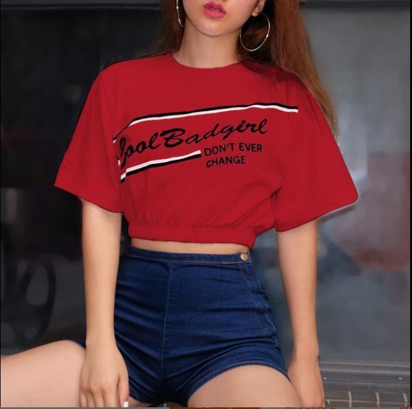 

new summer designer t-shirts for women tee shirt with letters short sleeved tshirt lady 3 colors s-xl, White