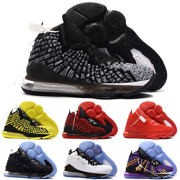 

17 17s mens basketball shoes equality fresh james bred big kids oreo 1 thru 5 what the king court trainer sports sneakers 5-12, White;red