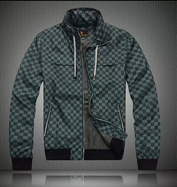 

Новая мода Марка куртка Повседневный Ветровка с длинным рукавом Хлопок смешаться Мужские куртки Мужской Zipper карман цветов животных Letter Pattern пальто