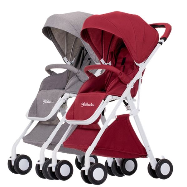 

twin baby stroller detachable light foldable simple boarding high landscape trolley