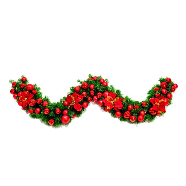 

hot selling christmas door wall window hanging garland christmas garland decorations tree hanging ornament rattan