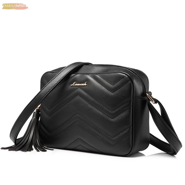 

lovevook shoulder messenger bags for women crossbody bag pu female small handbag and purse with tassel fashion zippers designer
