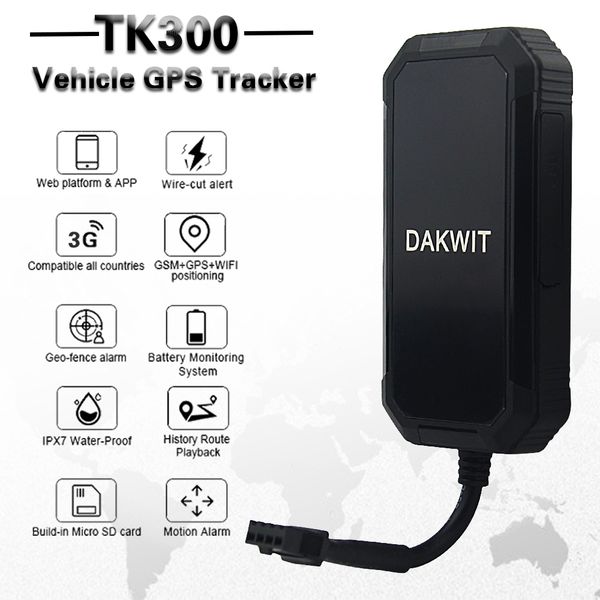 

mini tk300 waterproof vehicle 3g wcdma gps tracker real-time tracking device geofence vibration alarm built-in storage memory