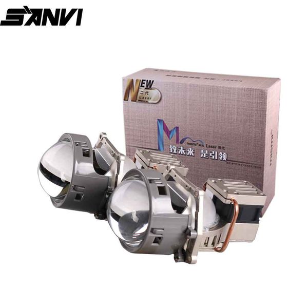 

sanvi m3 3inches 58w 5500k bi led&laser projector lens headlight with dual chips dual reflectors car motorcyle light retrofit