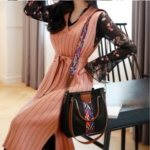 

мода 2020 набор 4 шт женские сумки pu кожаные сумки женщина сумки на ремне, вскользь massenger сумки мешок сцепления марка lady card holder, Blue;pink