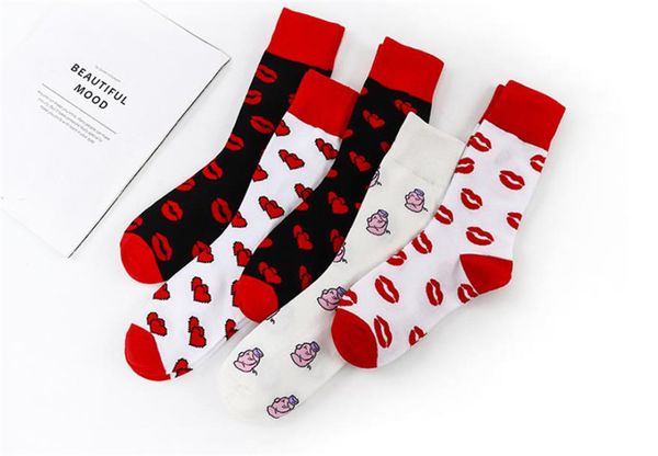 

женская мода цифровой печати носки зима дизайнер повседневная спорт женщины chaussettes женщины бег свободный размер одежда, Black;white