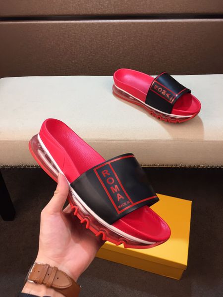 

men women sandals designer shoes luxury slide summer fashion wide flat slippery sandals brand flip flop with box size 38-44 b104741y, Black