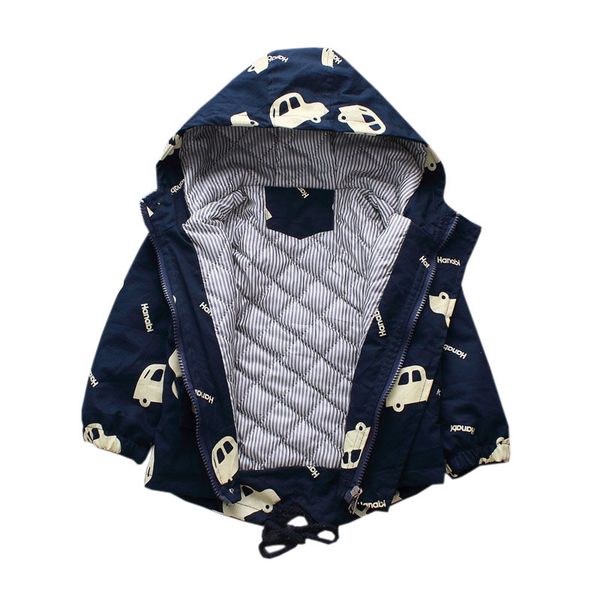 

kids coat winter childrenswear korean- style autumn and winter new style hooded fashion casual 1-6-year-old kids jackets, Blue;gray