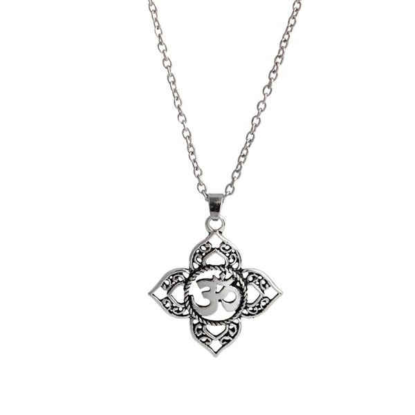 

vintage hollow flower long pendant necklace collares women unique statement chain shellhard men hip hop jewelry boy gift, Silver