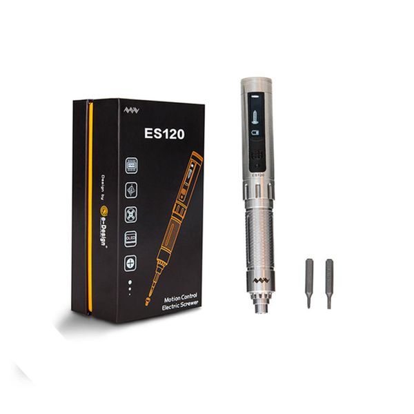 

es120 mini electric screwdriver smart gyro motion control rechargeable cordless battery screwdriver with 4mm bits portable pouch