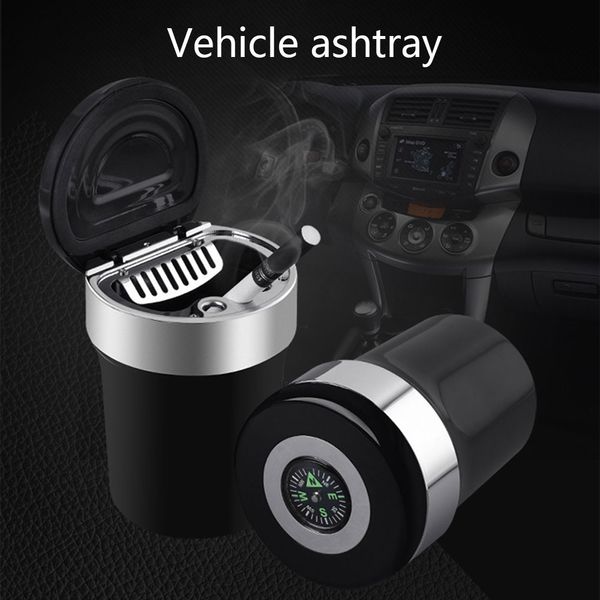 

portable smoke cup holder car ashtray small exquisite smoke ash cylinder auto truck led cigarette ashtray