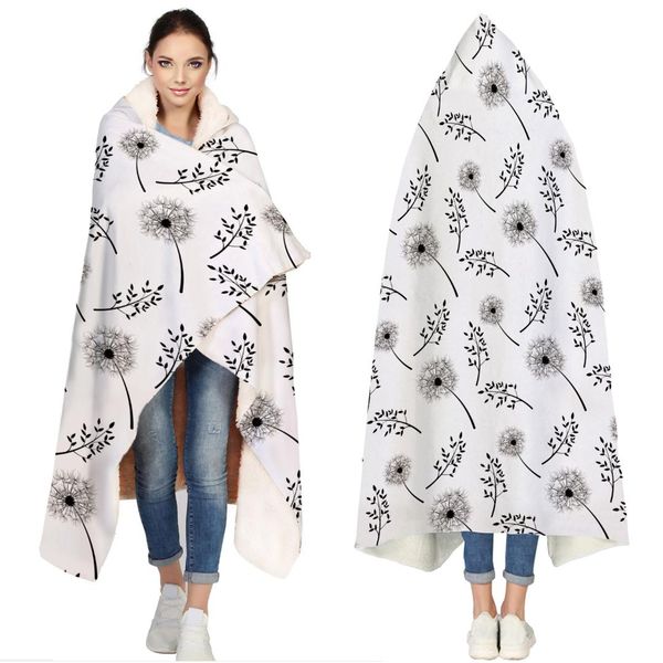 

lovely dandelion plant blanket for couch bed animal cobertor para inverno