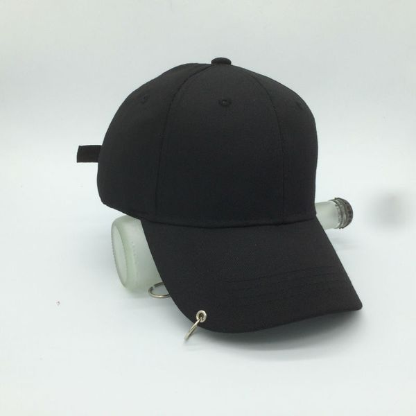 

kpop star exo-k park chan yeol lay iron rings vogue new fashion snapback hats limited adjustable baseball cap hip hop unisex, Black;white