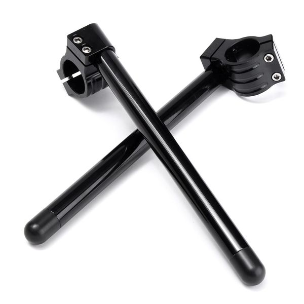 

мотоцикл 7/8 «» handlebar clip-on 35мм вилка tube черный для кафе racer юниверсал