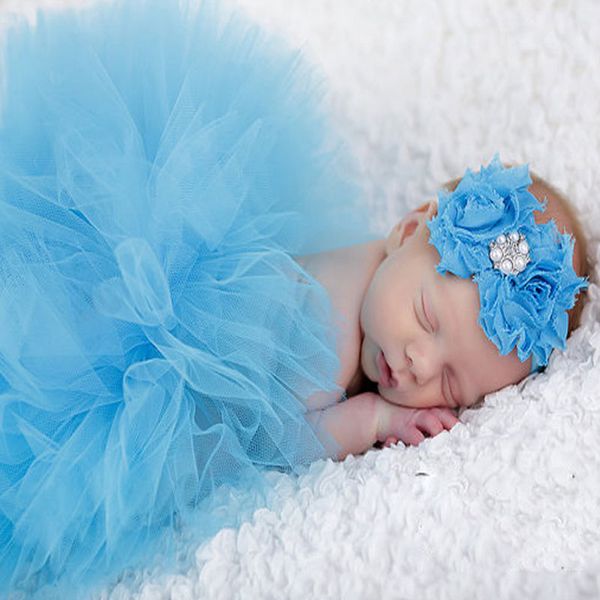 

newborn pgraphy props infant costume outfit princess baby tutu skirt headband baby pgraphy props skirt p, White