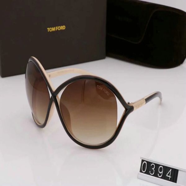 

2019 luxury high qualtiy new fashion 0394 tom sunglasses for man woman erika eyewear ford designer brand sun glasses with original box 590