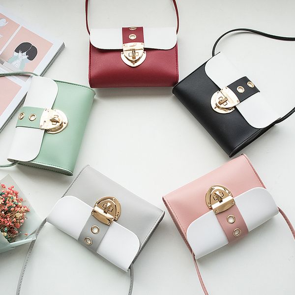 

новая мода плеча небольшой мешок замок небольшой квадратный мешок