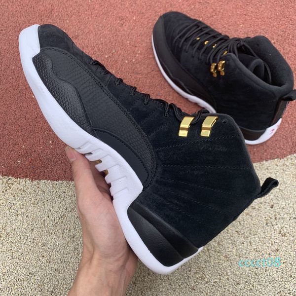 

12 12s basketball for men game royal triple black reverse taxi flu game fiba the master mens sports sneakers trainers des chaussures 08ct