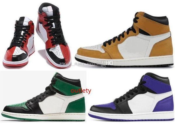 

new 1 rookie of the year 1s court purple pine green basketball shoes men women homage to home sneakers high quality