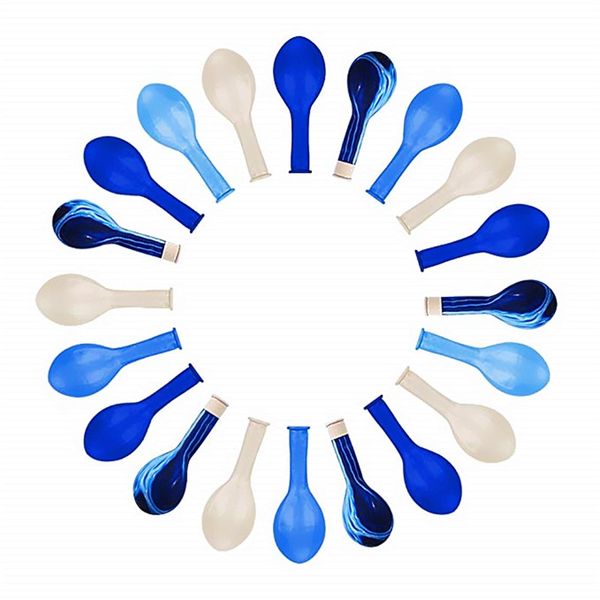 

20 pcs latex confetti balloons blue for party wedding christmas decoration