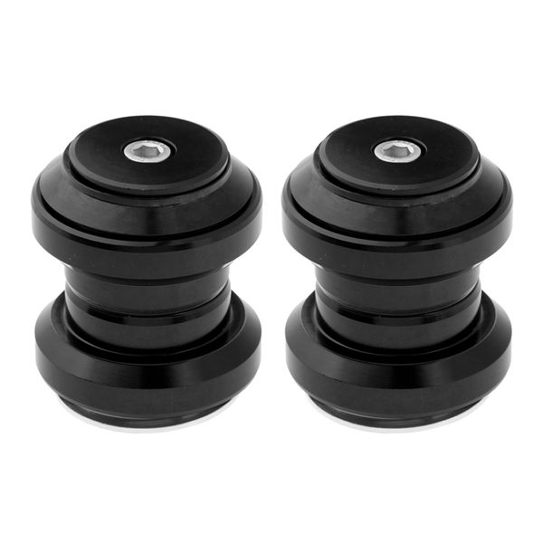 

2x mountain bike sealed bearing fixed gear headset with cap 34mm black