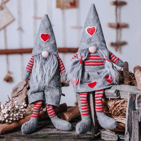 

handmade swedish christmas santa gnome plush doll holiday figurines toy xmas home ornaments