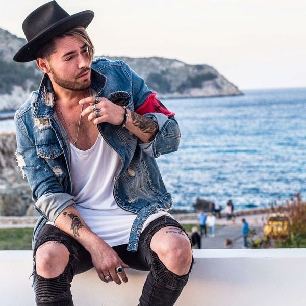 

youth personality fashion classic broken zipper for old denim jacket bule black exquisite jeans jackets coats trend men clothing, Black;brown