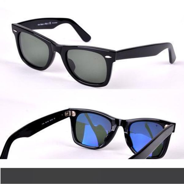 

uv400 brand designer sunglasses for women 2016 classical fashion men polarized glass lens with leather sunglasses box, White;black