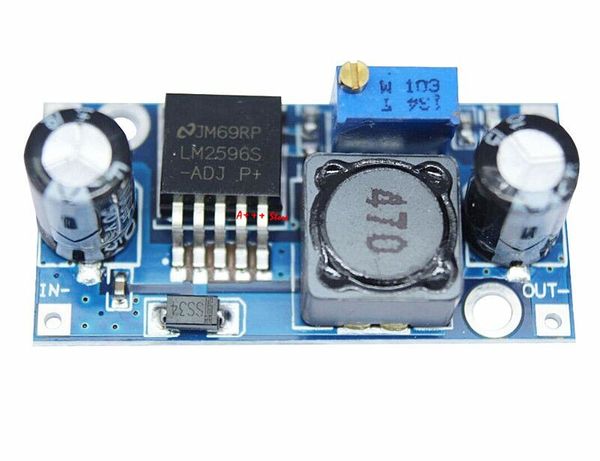 Freeshipping 100 Stück LM2596 LM2596S ADJ Netzteilmodul DC-DC Abwärtsmodul einstellbarer Spannungsregler 3A