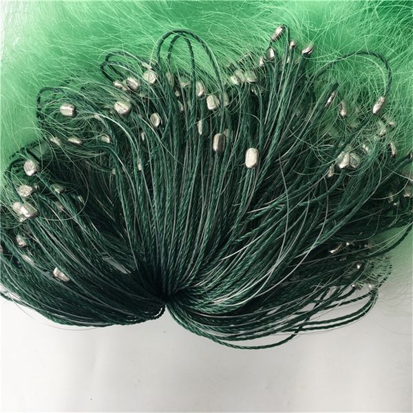 

3 layers gill net fishing net 100m length 4m depth strong sticky sinking fishing catching network diameter 2.5mm with floats