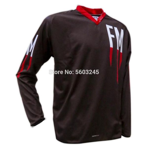 

2020 motorcycle jerseys moto xc motorcycle mountain bike motocross jersey xc t shirt clothes long sleeves, Black;red