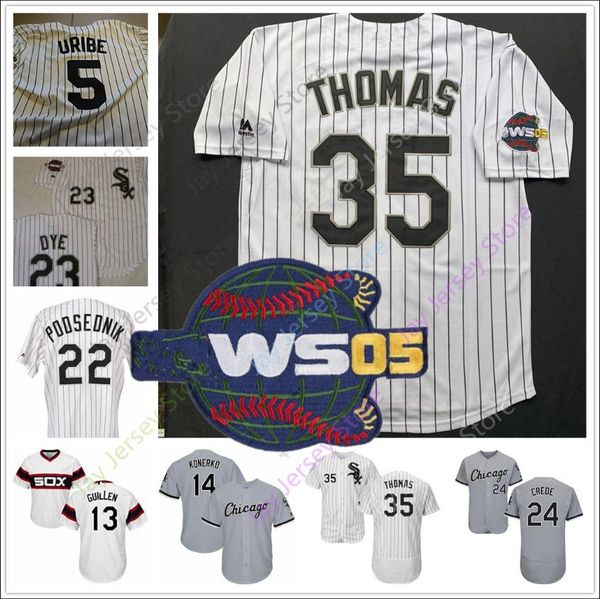 

Chicago Jersey White Sox 2005 World Series Casanova Burke Willie Harris Tadahito Iguchi Pedro LopezAnderson Joe Borchard Everett Garland.