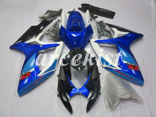 

4 gifts new abs motorcycle fairings kit fit for suzuki gsx-r600 gsx-r750 k6 2006 2007 06 07 bodywork set blue