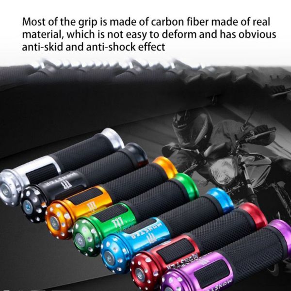 

2pcs universal motorcycle handle handlebar hand bar grip cnc aluminum alloy hand grips