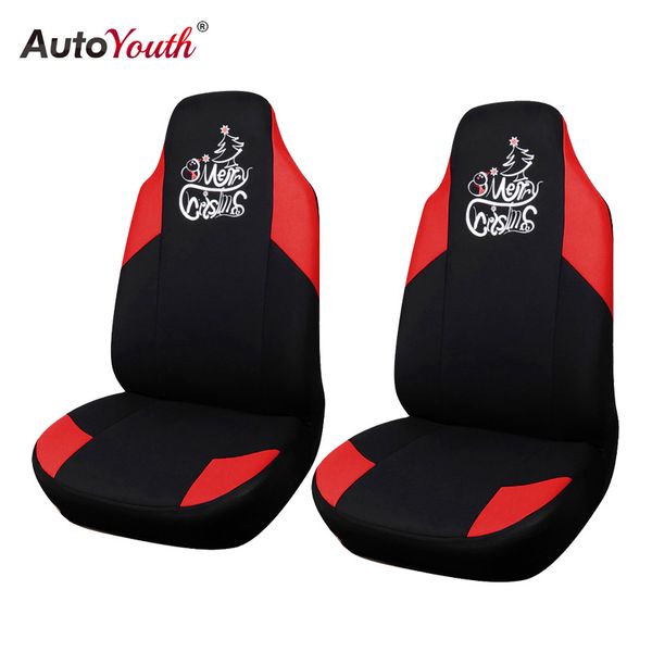 

autoyouth new christmas printing car seat cover universal fit most vehicles seats interior accessories seat covers car-styling