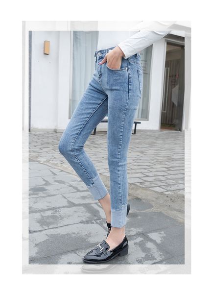 

серый синий женщин заказунаша талии и бедра принцессы джинсы bk2542, Blue