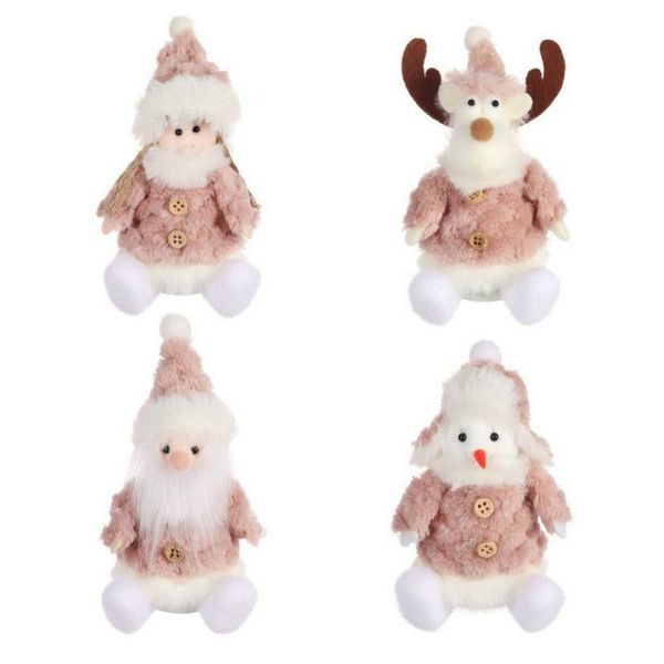 

new christmas doll santa ornament knitted plush gnome doll christmas tree wall hanging pendant holiday deskwindow decor
