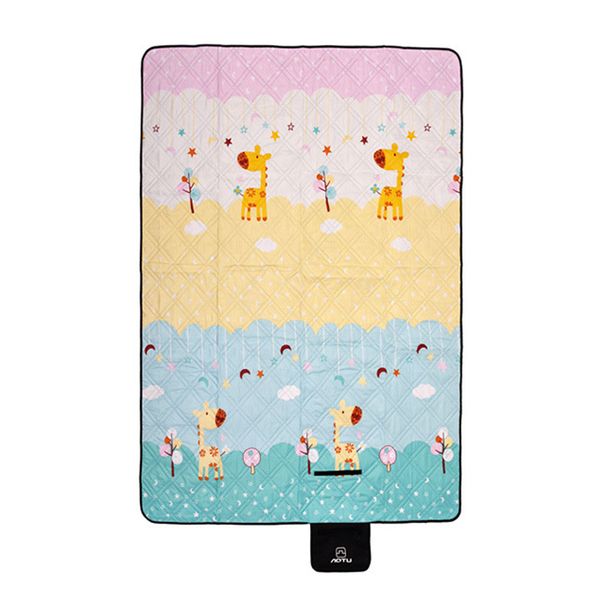 

family pads portable camping blanket picnic mat ultrasonic beach cushion waterproof printed outdoor mattress machine washable