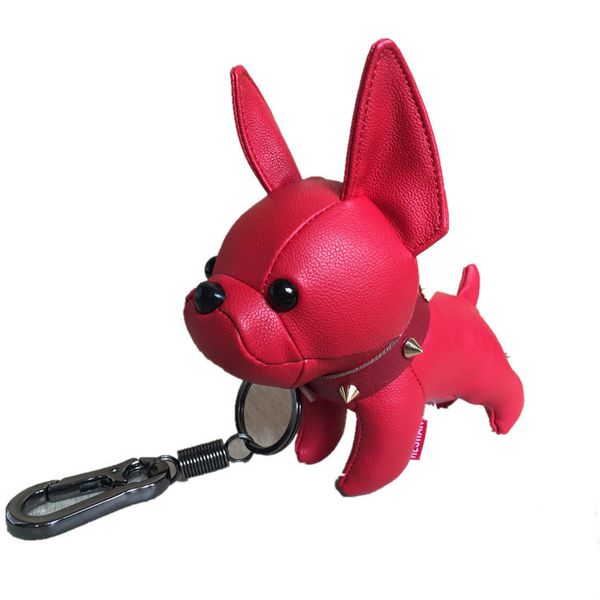 

2019 pu бульдог талисман мешок кулон автомобиль брелок сумка аксессуары подарки