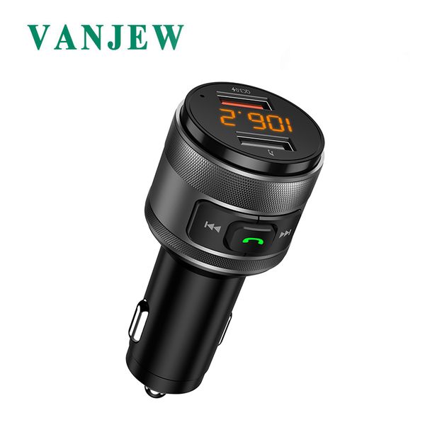 

c57 автомобильный fm-передатчик bluetooth автомобильный комплект громкой fm модулятор quick charge 3.0 зарядное устройство mp3-плеер kit blu