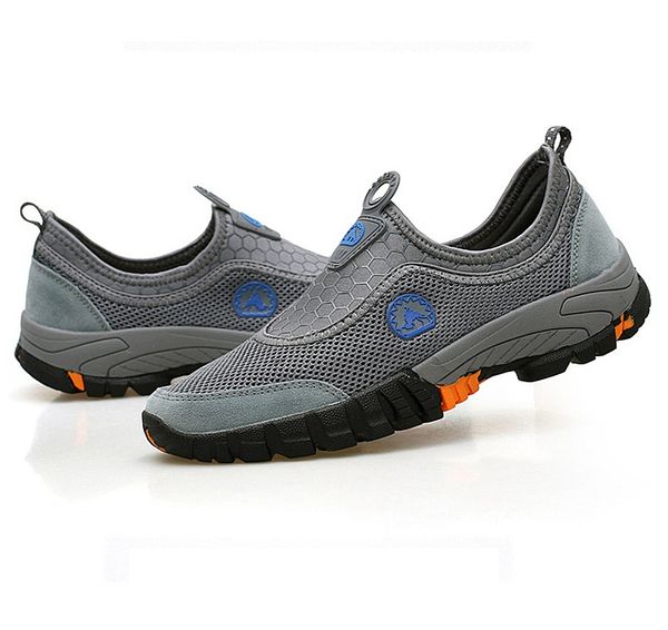 

summer style male mesh shoes men casual breathable light driving walking sneakers slip on footwear szsgcn414 szie 39-46, Black