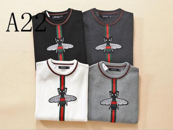 

explosive men's sweater pullover men's brand designers hoodie long sleeve luxury sweater letter embroidery sweater winter clothing, White;black