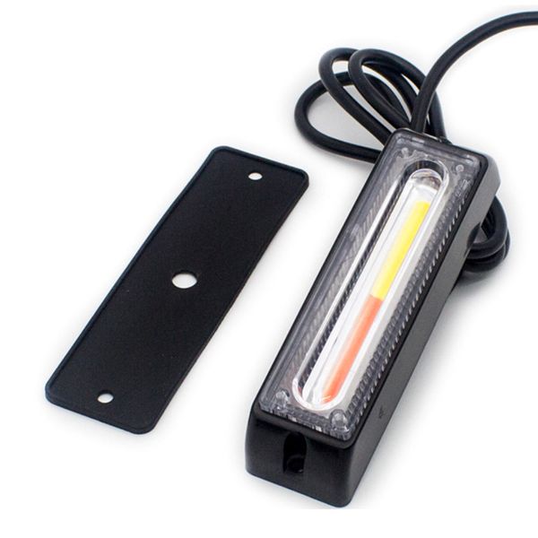 

2pcs/set 12w car truck led cob strobe flash flashing warning grille light emergency day driving light car warning side lights
