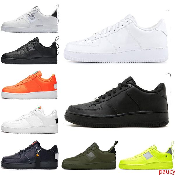 

ale utility 1 one black white dunk men women casual shoes red sports skateboarding high low cut wheat trainers sneakers size 36-45