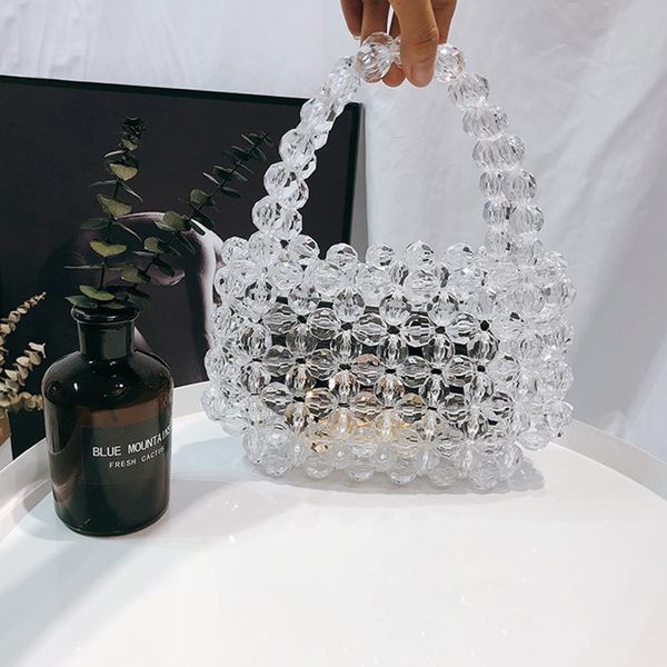 

designer luxury handmade transparent crystal bag brand bling bling women acrylic handbag hollow evening wedding bag small purse