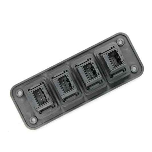 

4buttons car switch panel 12v 4button white led on off switch panel strip lights headlights low beam parking lights for toyata car switches